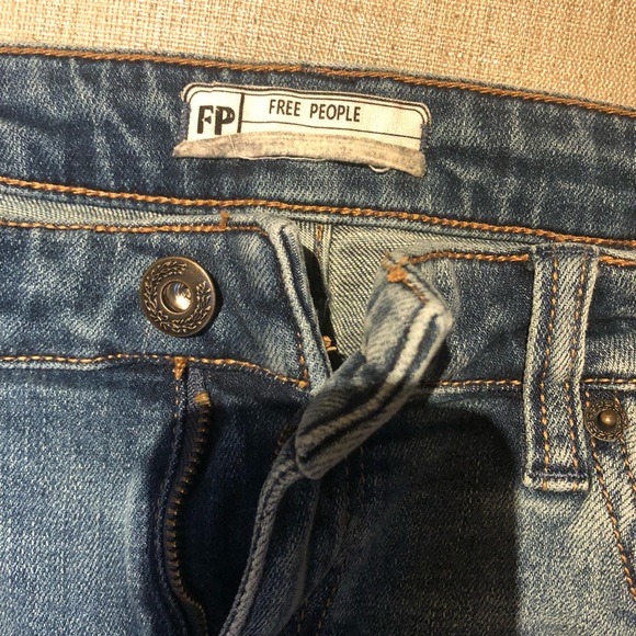 Free People Slit Ankle Jeans - Picture 1 of 5